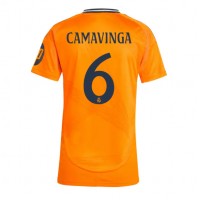 Camiseta Real Madrid Eduardo Camavinga #6 Segunda Equipación Replica 2024-25 para mujer mangas cortas